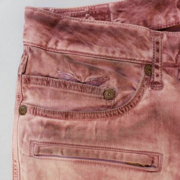 New ROBIN'S JEAN Motard Slim Straight Jeans SZ 40 - Picture 4 of 8